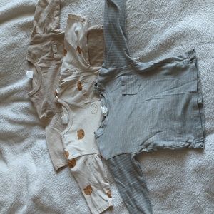 3x long sleeve 4-6m shirts